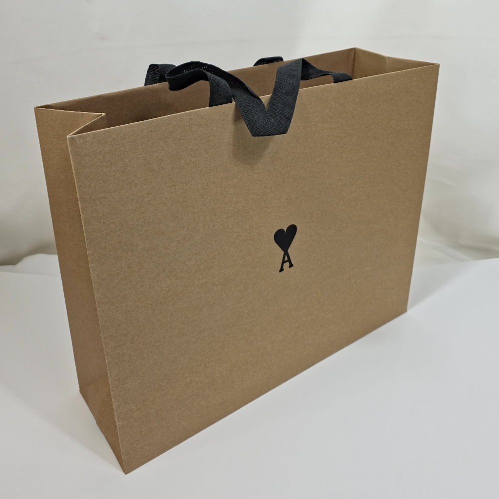 AMI Alexandre Mattiussi Large Shopping Gift Bag 17"x14"x5.5"